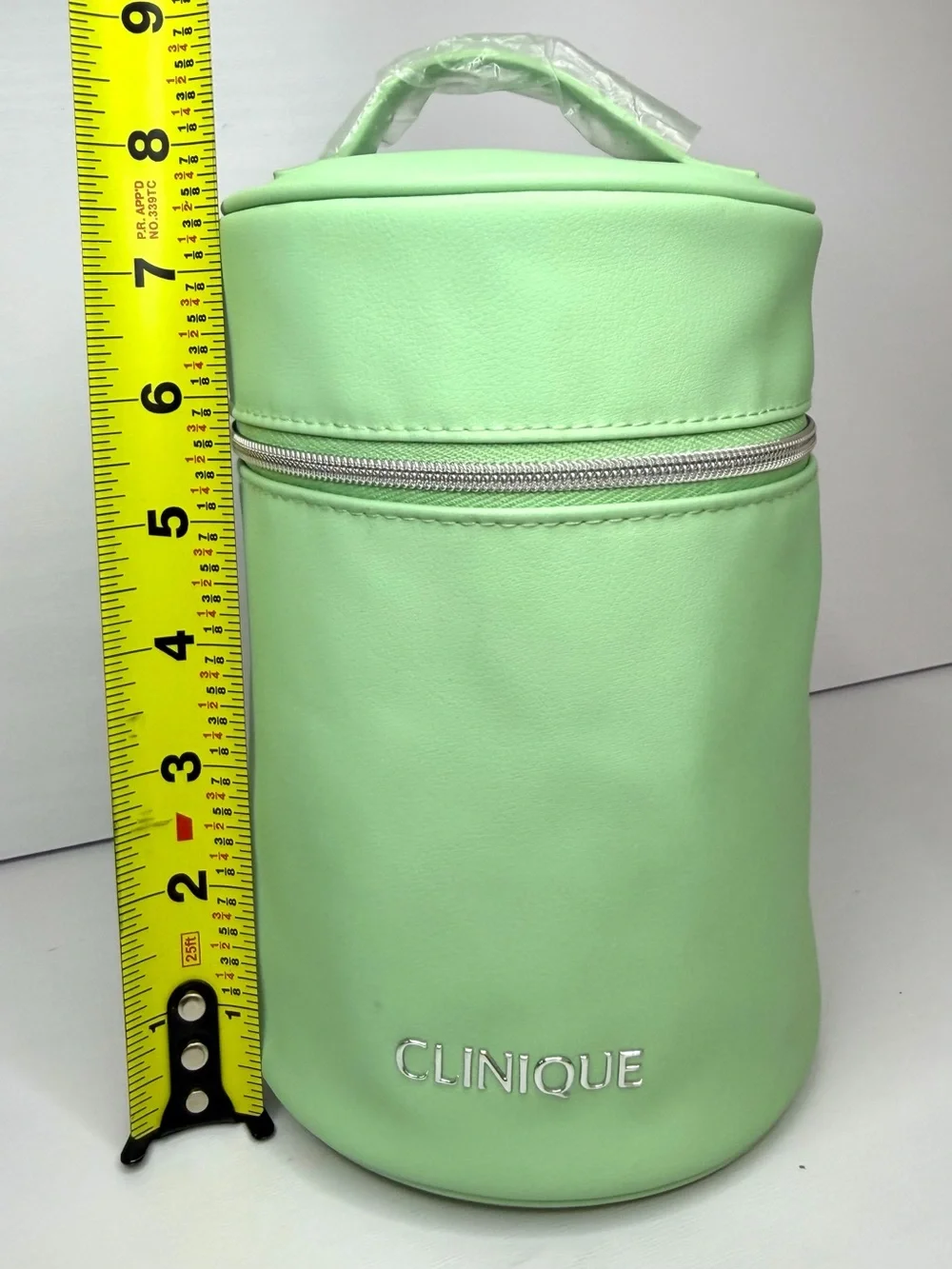 Clinique Train Cosmetic Toiletry Makeup Travel Bag Trousse- Green - 2026